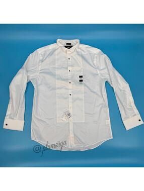 Joseph Abboud Men's French Cuff 100% Cotton Button Shirt Size 16 1/2 34/35 NWT